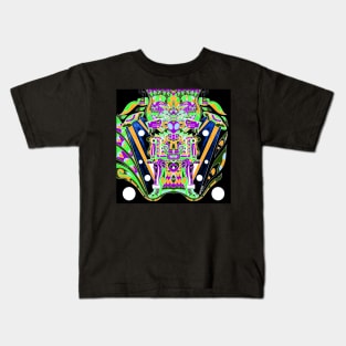 the tropical alien astronaut in mictlan pattern ecopop Kids T-Shirt